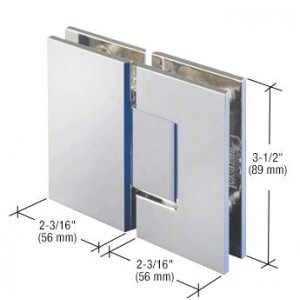 Chrome  L Shape Shower Screen Hinge H10